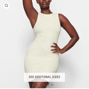 Skims cotton rib tank dress